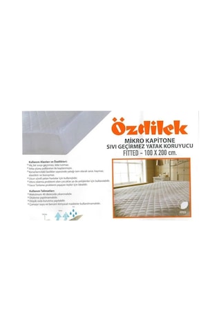 Özdilek Mikro Kapitone Sıvı Geçirmez Fitted Tek Kişilik Alez