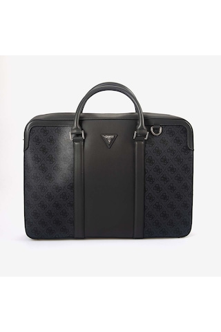 Guess Erkek Vegan Milano Logo Evrak Çantası Hmmıllp6269 Siyah