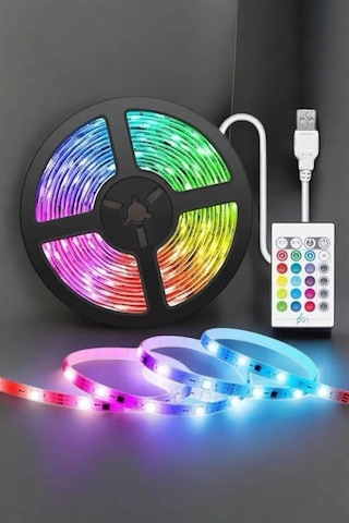 5m Rgb Işıklı Her Ortama Uygun Led Işık Tkdytgspzdmno8fg8ı6