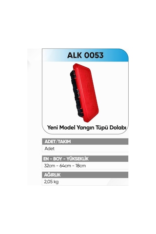 Yeni Model Alkotek Dorse Yangın Tüpü Dolabı