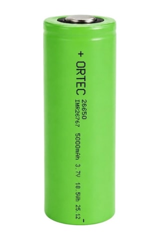 Or-tec 26650 3.7v 5000mah 2c Li-ıon Şarj Edilebilir Pil