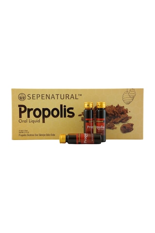 Sepe Natural Propolis Ekstesi Likit Su Bazlı 300mg x 10 Ampul x 10 ML