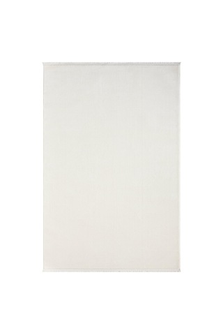 Saf Krem Beyaz Düz Dokulu Modern Halı - Mk12000krs Krem - Beyaz