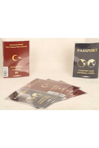 Pasaport Koruyucu, Şeffaf Su Geçirmez Şık Görünüm 5 Adet