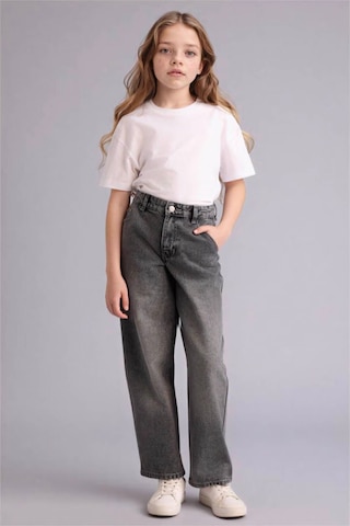 Defacto Baggy Fıt Gri Kız Çocuk Jean Pantolon G4653a8/nm55 Gri