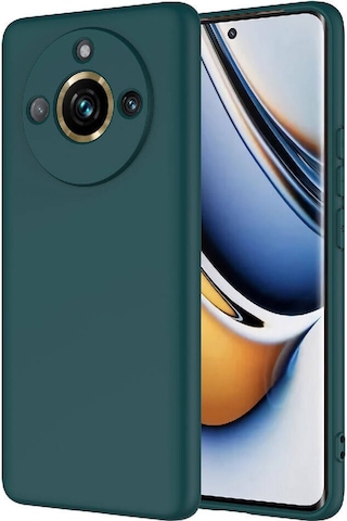 Zore Realme 11 Pro Plus Kılıf Mara Lansman Kapak - Koyu Yeşil Koyu Yeşil