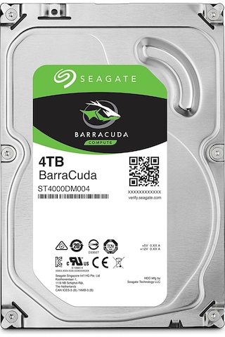 Seagate Barracuda ST4000DM004 3.5" 4 TB 5400 RPM SATA 3 HDD