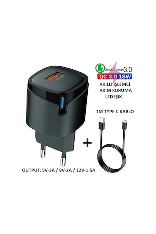 T-Max TD-T158 18 W Hızlı Şarj Adaptörü