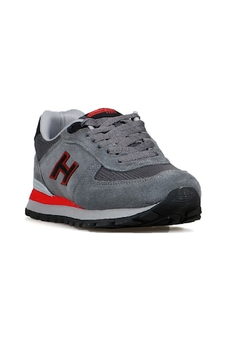 Hammer Jack Hakiki Deri Mint Gri-Kırmızı Kadın Spor Ayakkabı - 545251835