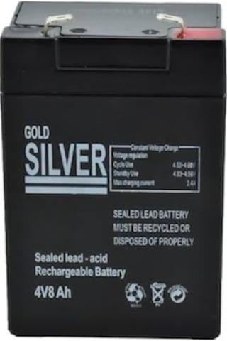 Gold Silver 4V 8Ah Bakımsız Kuru Akü / 550914295