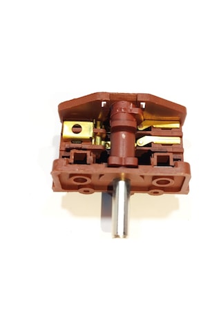 Çevirmeli Şalter 2+2 Kahverengi 0-1-2-3 Kademe Polyemit Metal Saplı 1 Adet