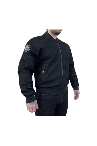 Thebikerjeans Night Flight Bomber Black Korumalı Motosiklet Montu