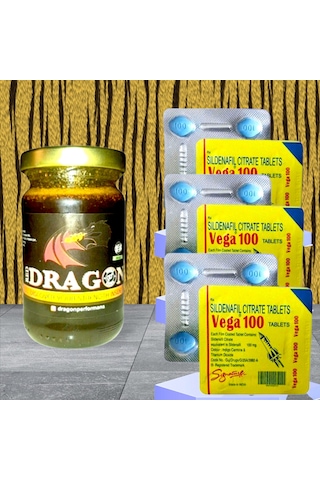 Dragon 110gr Birtkisel Macun + Vega100mg 4tablet 3-dizi Set Formen Dragon 110gr Birtkisel Macun + Vega100mg 4tablet 3-dizi Set Formen