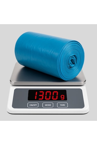 Mulpex Jumbo Boy Mavi Çöp Torbası 80x110 Cm 1 Rulo 1300 G %2 Dayanıklı Ve Kalın, Ağır Hizmet Geri Dönüşüm