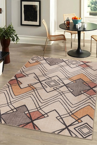 Foldy Modern Desenli Dokuma Taban Dekoratif Renkli Halı Fl 34 Renkli 4