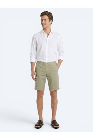 Kip Yeşil Düz Kumaş Jogging Fit Casual Bermuda