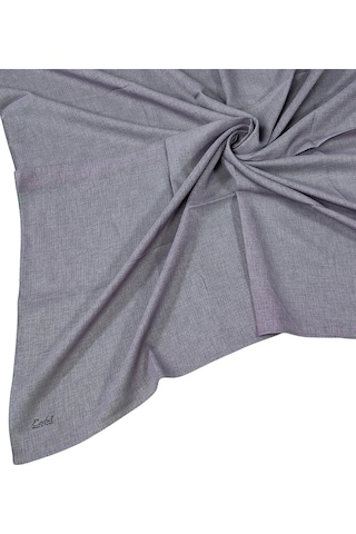 Mim Eşarp Enba Pamuklu Şifon Düz Renk Eşarp 100x100 Cm Şık Ve Hafif Tasarım Gri