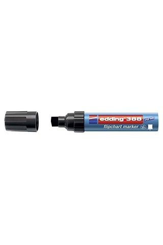 Flipchart Markör - Siyah - 1 Kalem - Kama Ucu 4-12 Mm - Yazı Tahtaları Üzerine Yazmak Çizmek Ve Işaretlemek Için Çok Renkli
