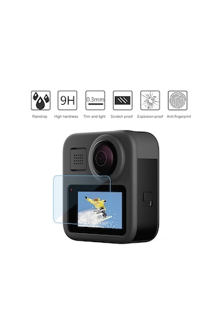 Gopro Max Lcd Ekran Ekran Koruyucu 9h 2.5d Temperli Cam Filmi İçin 2 Adet Puluz