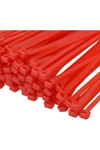 Ramart 3,6x300 Kablo Bağı Kırmızı 100 Paket 10.000 Adet 3.6x300 Kablo Bağı
