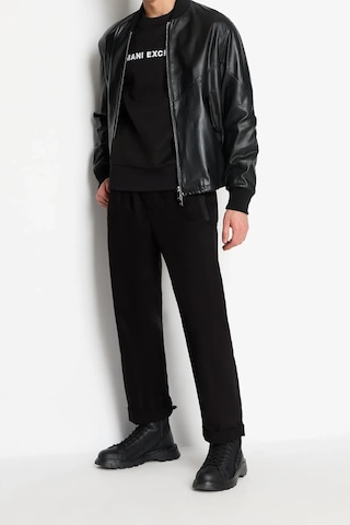 Erkek Bisiklet Yaka Sweatshirt-siyah Siyah