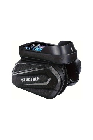 Willowhaven High Kalite Black Sun Pattern Eva Termopres Dag Bisikleti Boru Çantası Telefon Çantası Haki