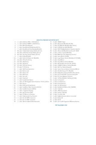 Arduino Premium Eğitim Seti