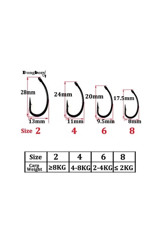 100 Adet Teflon Kaplı Eğri Saplı Sazan Kancaları Dikenli Ağır Dövme Kimyasal Olarak Bilenmiş Sazan Balıkçılık Kanca Mat Siyah Kanca Noktası 4