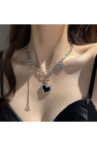 Bayanlar Alfabesi Çok Yönlü Titanyum Çelik Kolye Büküm Zinciri, Şartname: Xl1893 Çok Renkli