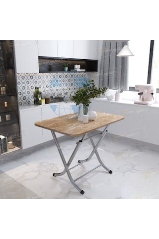 Dekoratif Katlanır Masa Mutfak Masası 60 110 Ahşap