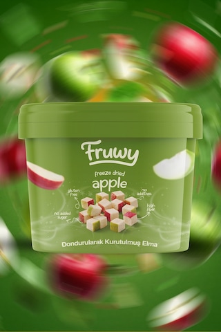 Freeze Dried Elma Kova Dondurularak Kurutulmuş Elma Diğer