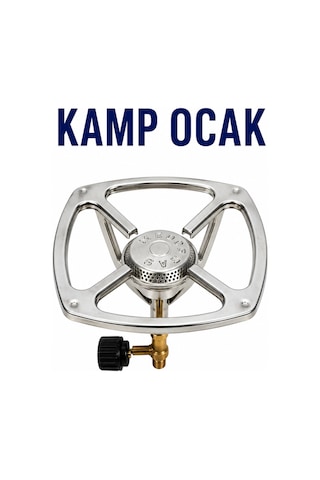 Kamp Ocağı Portatif Gaz Kartuş Uyumlu Piknik Ocağı Gri