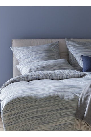 Joop Vıvıd Mako Saten Yatak Çarşafı Takımı, %100 Pamuk, 135x200 + 80x80, Fermuarlı, Almanya Üretimi Çarsaf Gri