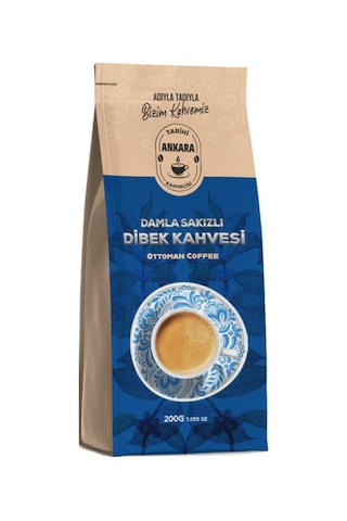Tarihi Ankara Damla Sakızlı Dibek Kahvesi 200 Gr X 6 Adet Öğütülmüş