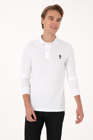 U.S. Polo Assn. Erkek Beyaz Basic Sweatshirt 50307687-VR013