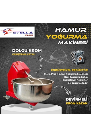 Sp35d - 35 Kg Un 50 Kg Hamur Kapasiteli Devirmeli Hamur Yoğurma Makinesi
