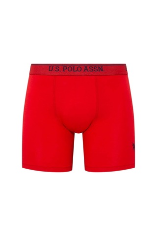 U.S. Polo Assn. Erkek 3 Lü Boxer Set Kırmızı Gri Melanj Lacivert 001