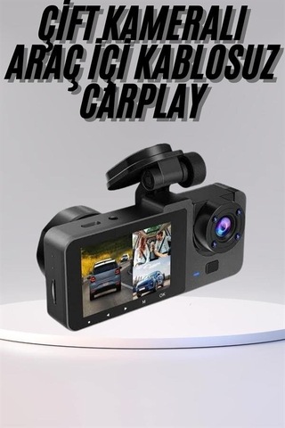 Dvr Araç İçi Kamera Hareket Algılayabilen 1080p Carplay Video Kaydedici