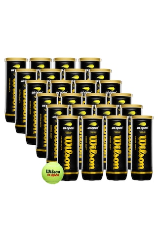 24 Kutu Wilson Us Open Tenis Topu Vakum Ambalajda 1 Box Koli Wrt106200 Yeni Seri