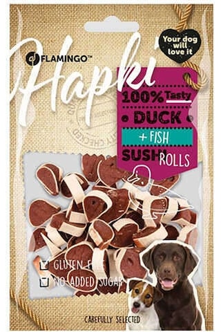 Flamingo Hapki Glutensiz Ördek ve Balıklı Köpek Ödülü 85 G