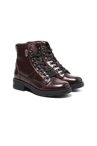 Dark Burgundy Çizme Kadın Oxw002401 Oxs Frank 0024 Mıd W Leather Dk.burgundy Dark Burgundy