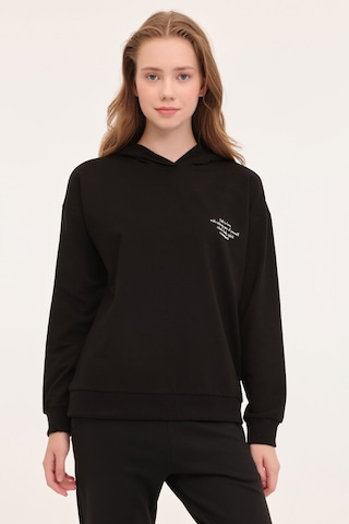 Lumberjack Wb Anna 17ct1179 4pr Sıyah Kadın Sweatshirt Siyah