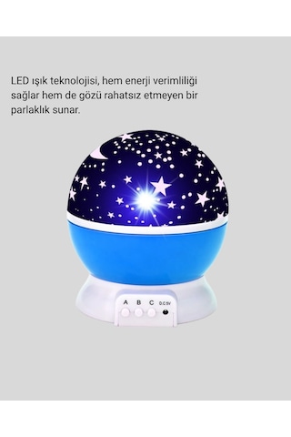 Bfs Renkli Led Gece Lambası 6 Işık Modlu Çocuk Odası Atmosfer Aydınlatma Çok Renkli