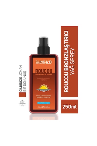 Roucou Bronzlaştırıcı Yağ Sprey 250 Ml