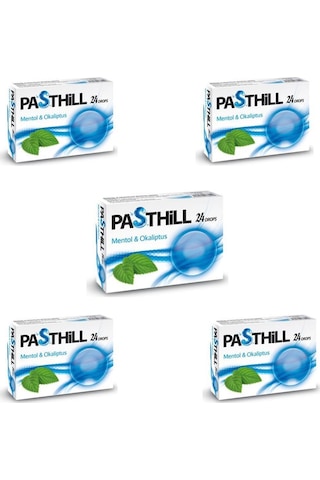 Ledapharma Pasthill Mentol & Okaliptus 24 Adet Boğaz Pastili X5 Ledapharma Pasthill Mentol & Okaliptus 24 Adet Boğaz Pastili X5