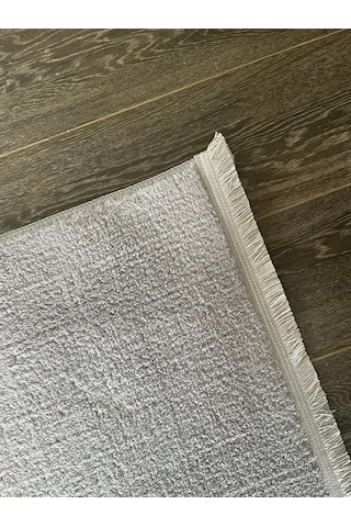 Melena Carpet Premium Modern Peluş Halı Kaymaz Taban Yumuşak Dokulu Lüks Salon Halısı Açık Gri