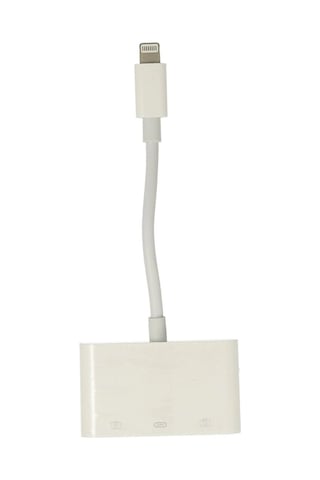 Apr23 Apple iPhone Uyumlu Otg 3in1 - Beyaz Diğer