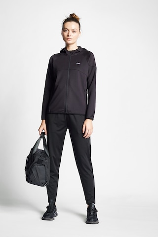 Lescon Kadın Koşu Fermuarlı Kapüşonlu Sweatshirt 24b-2002 Siyah