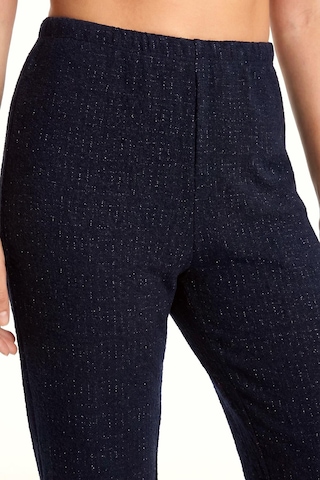 Akbeniz Kadın Lacivert Dokulu Büyük Beden Cepli Pijama Altı