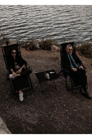 Urban Badger Embla Kumaş Katlanabilir Masa Siyah